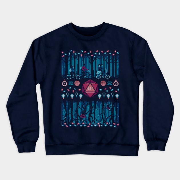 Strange Ugly Sweater Crewneck Sweatshirt by djkopet